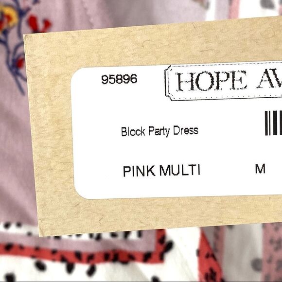 Skies Are Blue Women's Block Party Patchwork Pattern Midi Dress - Picture 7 of 7